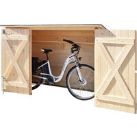 Weka fahrrad- und mülltonnenbox, natur, 19 mm