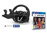 PS4 PS5 Lenkrad und Pedale Sony Playstation Orig. lizensiert F1 2023 PS4/PS5/PC [Neues Modell kompatibel mit PS5] + F1 2023 Formula 1 2023 [PS4]