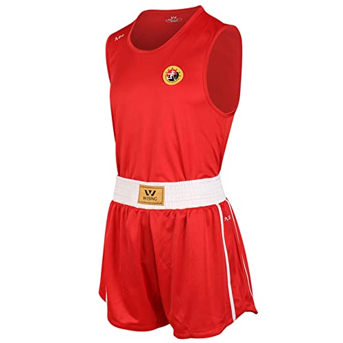 Wesing Wushu Sanda Anzug Sanshou Uniform Competetion Training Sanda Bekleidung Set - m - rot
