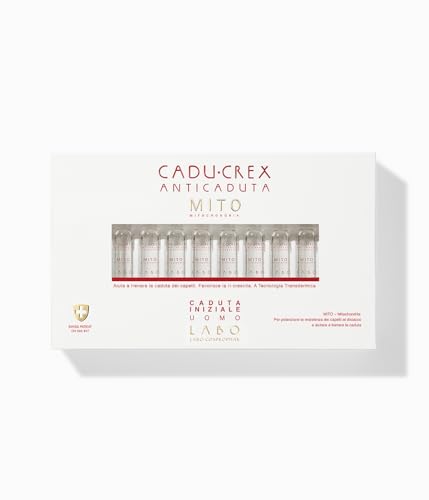 Cadu-Crex Anti-Haarausfall Mito, Behandlung gegen Haarausfall für Herren, 20 Ampullen (40 Ampullen, schwerer Haarausfall)