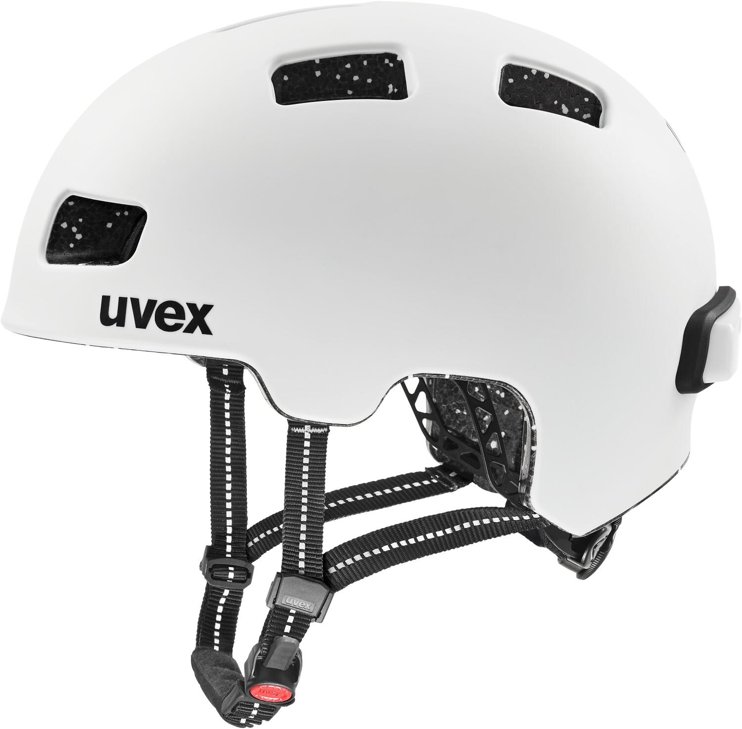 uvex Unisex – Erwachsene City 4 Fahrradhelm, White Skyfall matt, 55-58 cm
