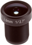 Axis M12 Megapixel CCTV-Objektiv, Feste Iris-Montage, M12 – 2,8 mm – f/1.2 (10 Stück) P3904-R, P3905-R, P3915-R