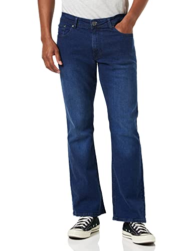 Enzo Herren Ez401 Bootcut Jeans, Blau (Mid Stonewash MSW), 36W / 32L