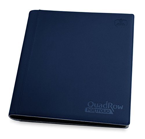 Ultimate Guard UGD010425 12-Pocket Quad Row Portfolio Xeno Skin, dunkelblau