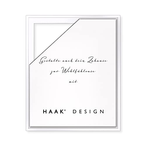 HaakDesign Schattenfugenrahmen Levi in Weiß (Hochglanz) 70 X 110 cm für Keilrahmenbilder und Leinwände