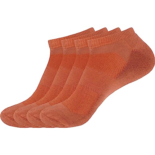 Herren Socken Rayon aus Bambusfaser, bunt, sportlich, hochwertig, feuchtigkeitsabsorbierend, 4 Paar - Rot - Herren-X-Large (10-14) US