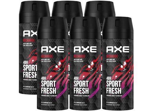 AXE Deodorant / Bodyspray Men - Recharge Sport Fresh - 6er Pack (6 x 150ml)