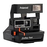 Impossible PRD2500 Polaroid Red Stripe 600 Kamera für PX Film (schwarz)