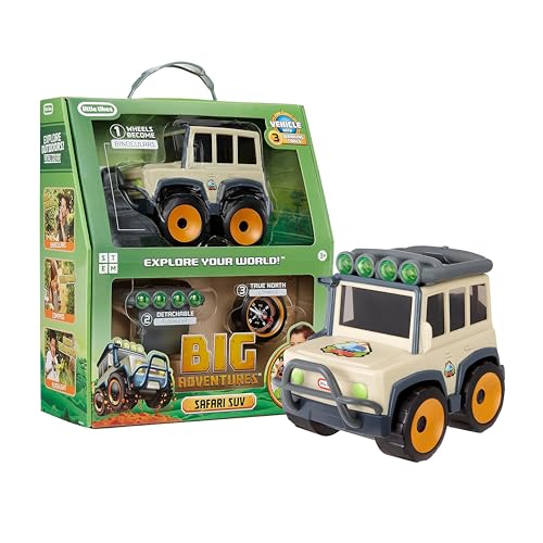 little tikes Big Adventures Safari SUV STEM Spielzeug - Inklusive Fahrzeug mit Fernglas, Taschenlampe und Kompass - tolles Geschenk für Kinder im Alter ab 3 Jahren