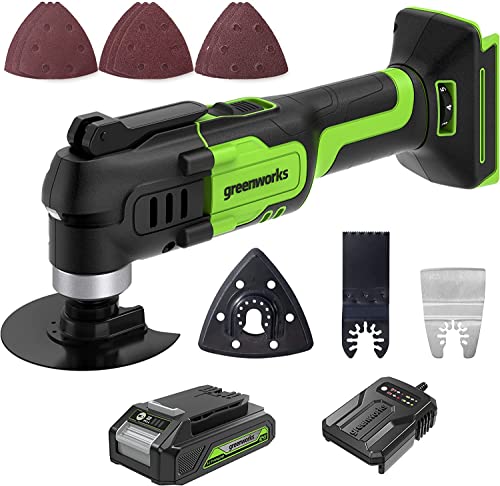 GW 24V Multi Tool with 2Ah battery and charger