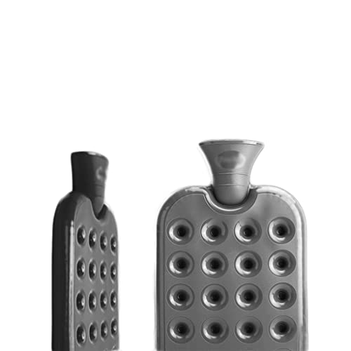 Wärmflasche Wabenluftkissen Wassereinspritzung Wärmflasche mit großem Fassungsvermögen und Deckel 1,2 Liter/40,58 oz