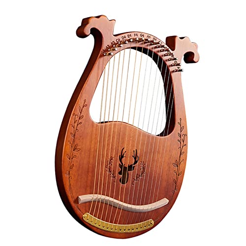 UNbit 16-saitige Holzleier, Mahagoni, Harfe, Resonanzkasten, Saiteninstrument for Anfänger, Leier, Harfe for Anfänger Harfe (Color : 2)