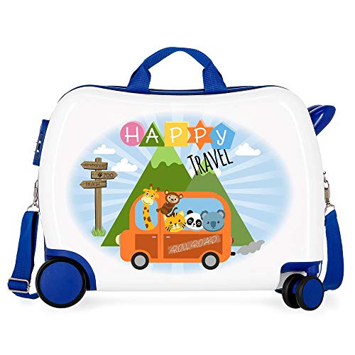 Roll Road Little Me Kinder-Koffer Mehrfarbig 50x38x20 cms Hartschalen ABS Kombinationsschloss 34L 2,1Kgs 4 Räder Handgepäck