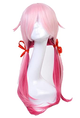 Guilty Crown Cosplay Wig inori yuzuriha Costume Play Woman Adult Wigs Halloween Anime Game Hair +wig cap