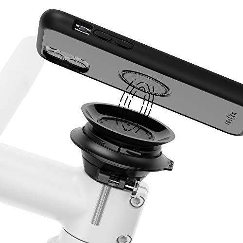 Fidlock Vacuum Set Lenkervorbau Handyhalterung mit Hülle kompatibel mit iPhone 12 Pro mit Magnet Handyhalterung Fahrrad Handyhalterung Fahrrad Magnet MTB Handyhalterung