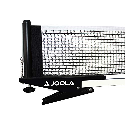 JOOLA Premium Tischtennisnetz und Pfosten Set – tragbar und einfach aufzubauen, 182,9 cm Regulierung Größe Ping Pong Federklemme Netz