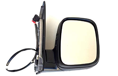 Bis Facelift 05/2015 Spiegel Außenspiegel rechts von Pro!Carpentis kompatibel mit Caddy III 2004-2015 elektrisch verstellbar beheizbar schwarze Kappe