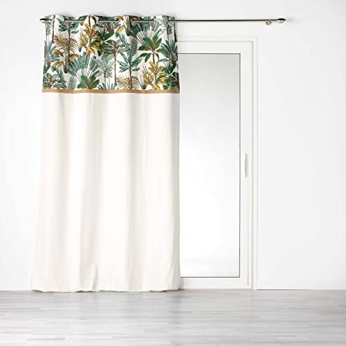 douceur d'intérieur, Vorhang mit Ösen, 140 x 240 cm, Baumwolle, einfarbig, Motiv Top