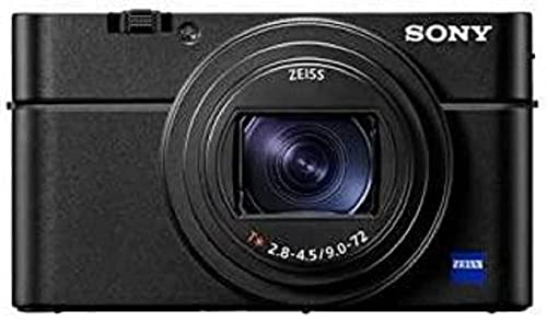 Sony RX100 VII Premium Kompakt Digitalkamera (24-200mm, F2.8-4.5 Zeiss Objektiv, neigbares LC Display, 4K HDR, 1,0 Zoll Sensor, Echtzeit-Tracking, AF mit Augenerkennung) (DSC-RX100M7) schwarz