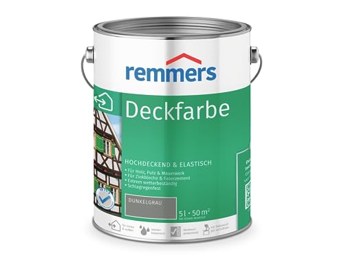 Remmers Deckfarbe (5 l, dunkelgrau)