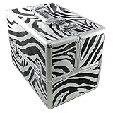 DYNASUN BS355 36.5x27.5x24cm XXL Zebra Designer Beautycase Schminkkoffer Kosmetikkoffer Schmuckfach Beauty Case Reise Box