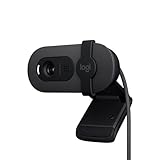 Logitech Brio 100 Full HD-Webcam für Meetings und Streaming, Auto-Lichtausgleich, integriertes Mikrofon, Abdeckblende, USB-A, für Microsoft Teams, Google Meet, Zoom und mehr - Graphit