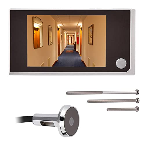 Smart Digital Door Peephole Viewer, Mini HD Outdoor Peephole Viewer 3,5-Zoll-LCD-Farbbildschirm für den Innenbereich Visuelles Video Digitale Türklingel, 120 ° Weitwinkel-HD-Überwachungskamera