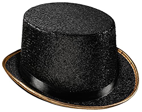 Dress Up America Zylinder für Erwachsene – Glänzender Smoking-Hut für Männer und Frauen – Kostüm-Zauberer-Hut