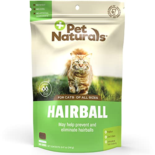 Pet Naturals von Vermont Hairball, Daily Verdauung, Haut & Fell Unterstützung für Katzen, 160 Bite Soft Chews Spielzeug