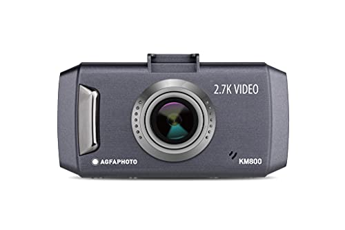 AgfaPhoto Realimove KM800 2.7K Ultra HD Dashcam | Auto Kamera mit 2.7“ LCD Bildschirm & 150°-Weitwinkel Objektiv | Mit G-Sensor, Loopaufnahme, Parkmodus & Bewegungserkennung