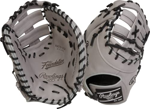 Rawlings Herren Grundierung: Baseball-Handschuh, 31,8 cm – Einzelpfosten mit doppeltem Steg, 12.5"