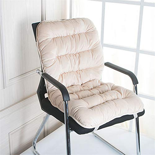 Niedriglehner Auflage 40x80cm Sitzkissen Stuhlauflage Gartenstuhl Sitzpolster Polster Rückenkissen Stuhlkissen (Beige)