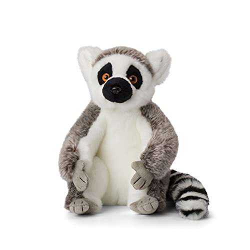 WWF Plüsch WWF01106, WWF Plüschtier Lemur (23cm), besonders Flauschige und lebensechte Plüschtierkollektion des WWF, hohe Qualitäts- und Sicherheitsstandards, auch für Babys geeignet