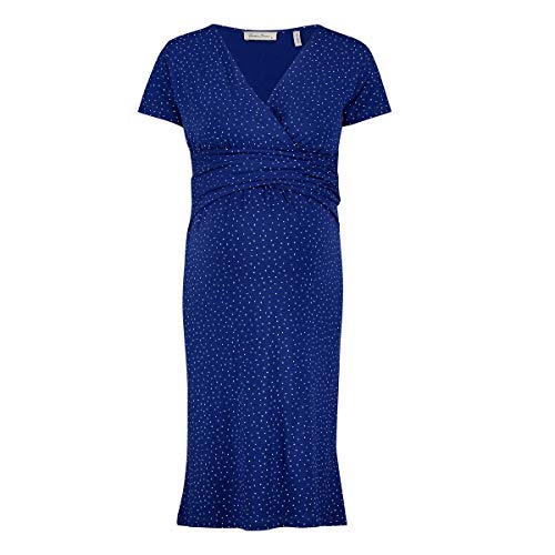 Queen Mum Damen Dress Jersey Nurs Ss Shanghai Kleid, Blau (Sodalite Blue P073), 38 (Herstellergröße: M)