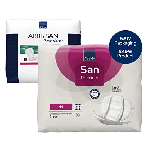 Abena San Premium Inkontinenz-Pad, Größe 11, 3400 ml, Saugfähigkeit, 16 Stück
