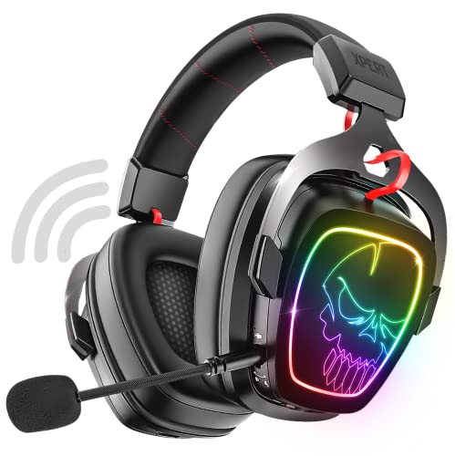 Spirit of Gamer | Wireless Bluetooth Gaming Headset RGB | Kompatibel mit PS5, PS4, Switch, PC & Mac | Gaming Headset mit Mikrofon Kabellos | 2.4 GHz Technologie | Immersive 7.1-Audio-Sound