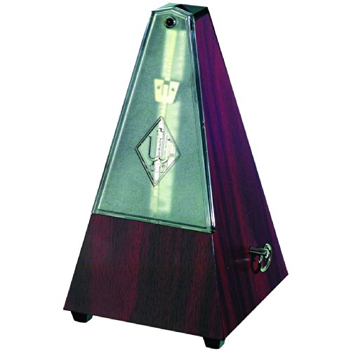 Wittner 903400 Taktell Pyramidenform Metronom Kunststoffgehäuse ohne Glocke Mahagoni-Maserung