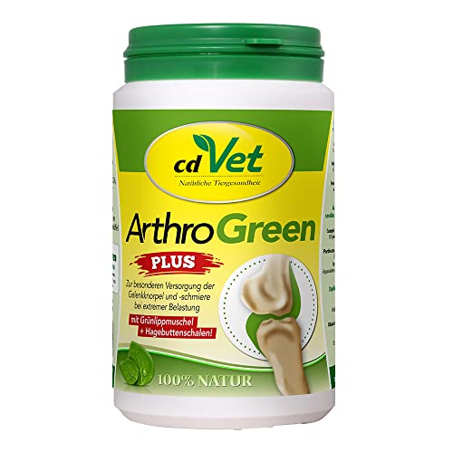 cdVet Naturprodukte ArthroGreen plus 150 g - unterstützt in akuten Phasen optimal Bewegungsapparate und die Gelenke - ernährungsbedingte Unterstützung - für die Festigkeit von Knochen und Knorpel -
