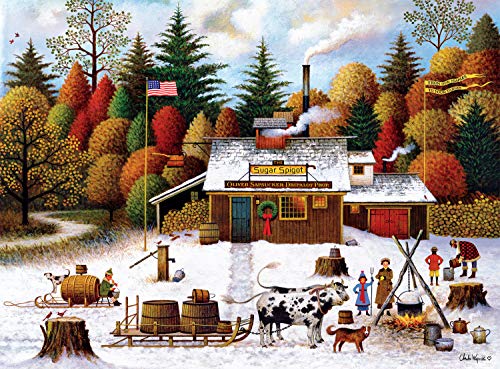 Buffalo Games - Charles Wysocki - Vermont Maple Tree Tappers - Puzzle 1000 Teile