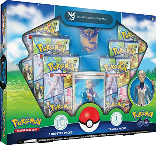 Pokémon TCG: Pokémon GO Special Collection - Team Mystic (1 Folien-Promo-Karte, 1 Deluxe-Pin und 6 Boosterpackungen)
