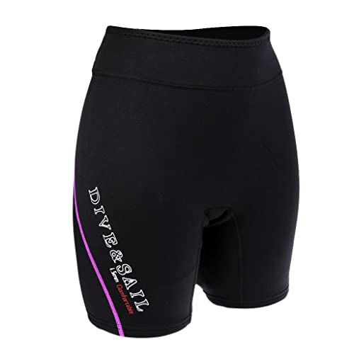 Neoprenhose Shorts 1,5mm Neopren Pants - Lila, Frauen L