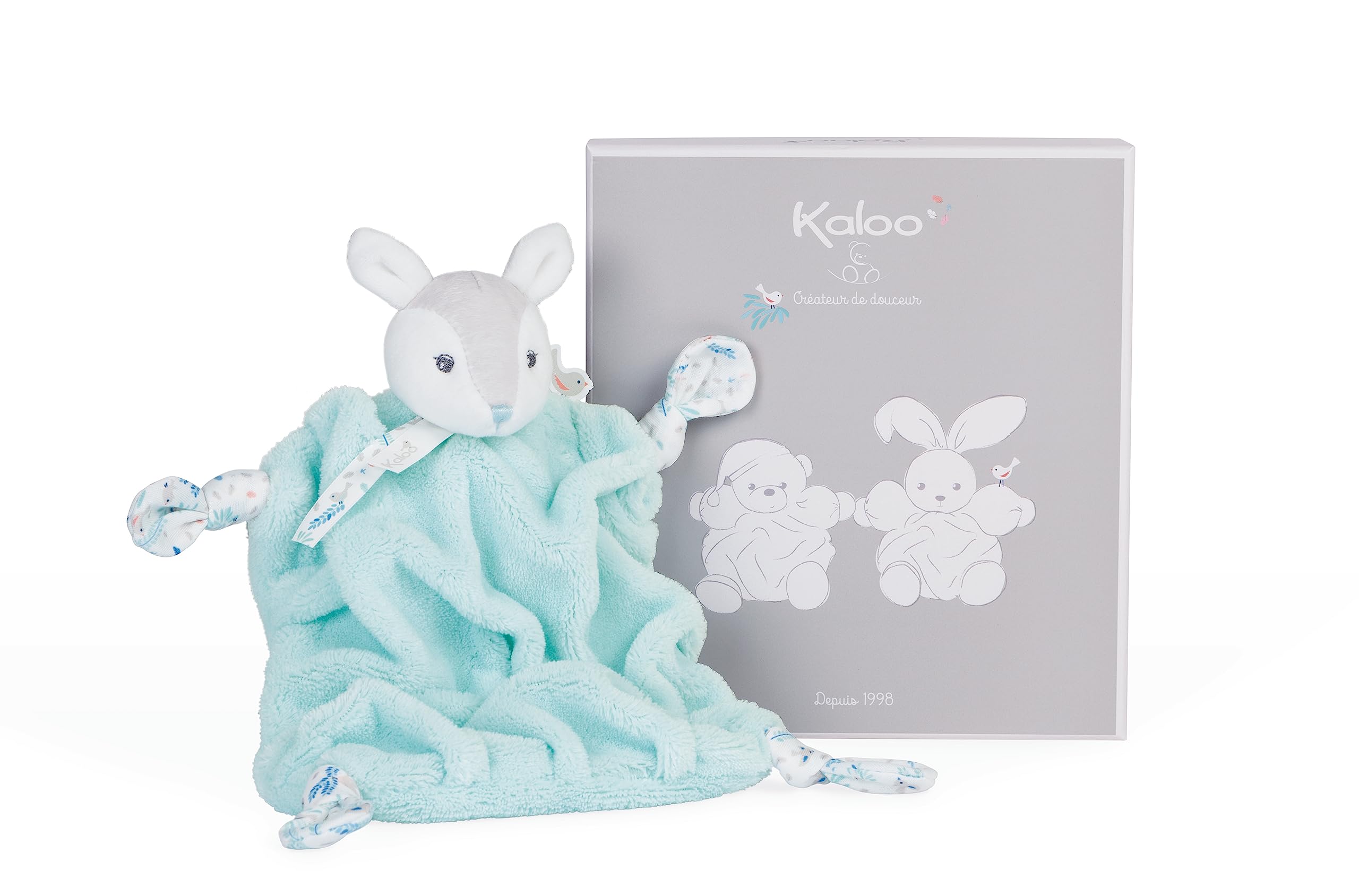 KALOO - Plume - Doudou Kitz Wasser grün - 20cm