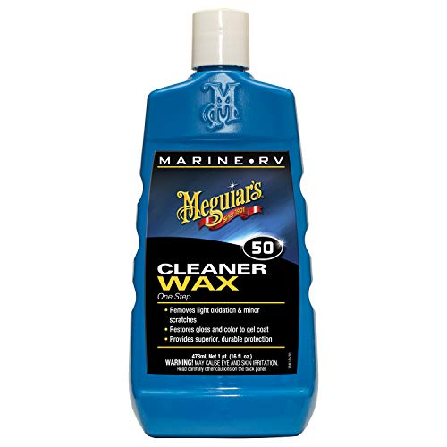 Meguiar's M5016 Marine RV Cleaner Wax One Step liquid Wachs, 473ml