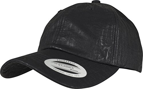 Flexfit Unisex Low Profile Coated Cap, Black, one Size