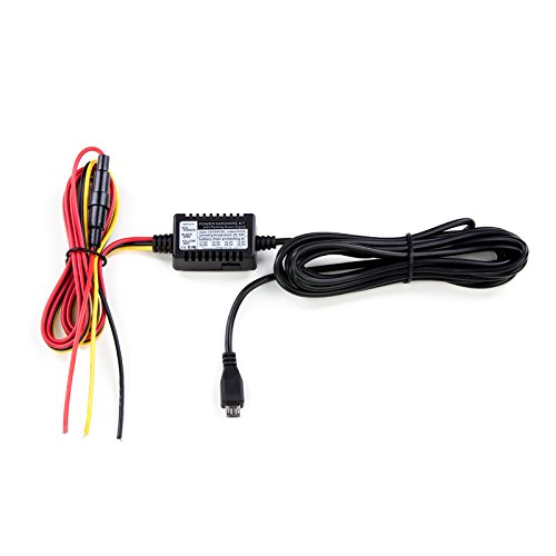 Hardwire Kit Autokamera Ladekabel mit Micro-USB Stecker mit Netzteil 5V/2A 12/24V Dashcam Batteriewächter Bordnetzkabel Car DVR