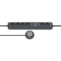 Brennenstuhl Eco-Line Extension Socket Comfort Switch Plus EL CSP 24 6-way 1,5m H05VV-F 3G1,5 2 permanent, 4 switchable - Verlängerungsschnur - Ausgangsbuchsen: 6 - 1,5m - Anthrazit (1159560516)