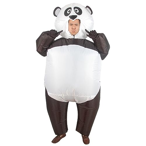 RATSTONE Kostüm Aufblasbar,Panda Kostüm Erwachsene,Riesiger Panda Kostüm für Erwachsene, Aufblasbares Kostüm für Erwachsene, Panda Kostüm, Karnevalskostüm für Männer und Frauen