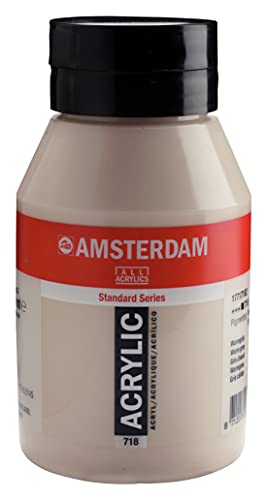 Talens AMSTERDAM Acrylfarben, 1000 ml Flasche, 718 Warmgrau
