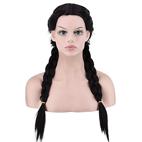Brasilianische schwarze Frau mit kurzen Haaren, natürlichem Schwarz, lockigem Haar, synthetischer Hochtemperaturseide und atmungsaktivem Roseninnennetz