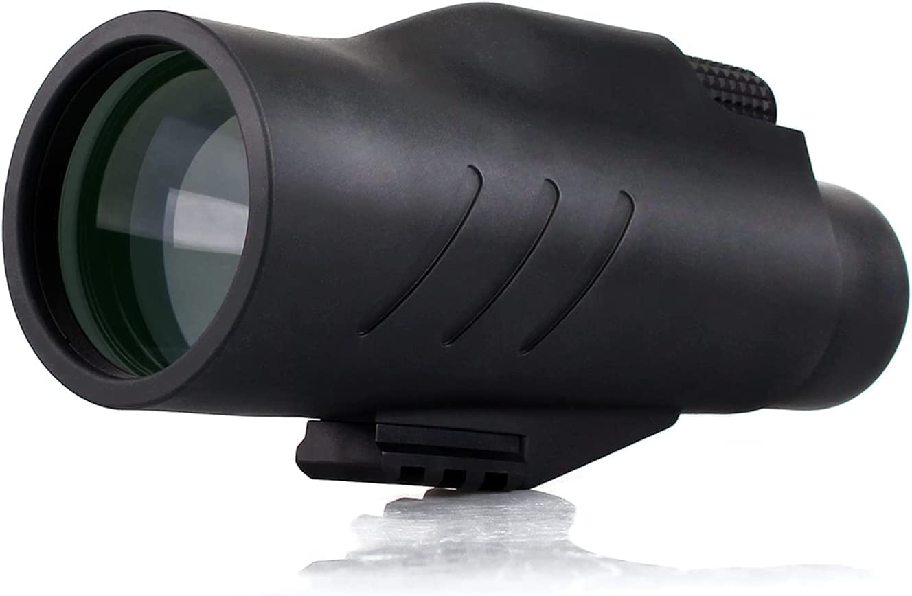 Svbony SV32 Monokular, 10x50 Ultra HD Monokular Teleskop mit Picatinny Schienenhalterung, Bak-4 Prism Wasserdichtes Monokular mit Handschlaufe für Jagd, Wandern, Camping, Vogelbeobachtung